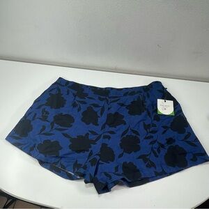 Kate Spade x Target 3x Classic Rose Navy High-Rise Linen  Shorts Floral